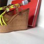 NEW Authentic Coach Georgiana Yellow/Ginger Sandals