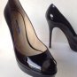 Authentic JIMMY CHOO Crown Patent Leather Peep-Toe Platform Pumps (Size 39.5)