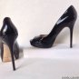 Authentic JIMMY CHOO Crown Patent Leather Peep-Toe Platform Pumps (Size 39.5)