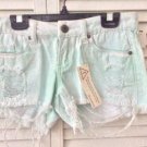 NWT Blank NYC Mint Green/White Denim Little Queenie Jean Short Msrp$78 Sz. 29)