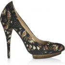 Authentic McQ ALEXANDER McQUEEN Camouflage Print Canvas Pumps (Size 38)