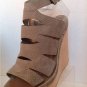 NEW Authentic MAX STUDIO Fend Embossed Suede Woodgrain Wedge Sandas (7.5 & 8.5)