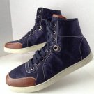 Authentic GUCCI  Navy Nylon "Guccisima" High Top Sneakers (Size 6.5 UK/7.5 US)