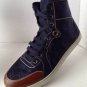 Authentic GUCCI Navy Nylon "Guccisima" High Top Sneakers (Size 6.5 UK/7.5 US)