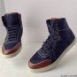 Authentic GUCCI Navy Nylon "Guccisima" High Top Sneakers (Size 6.5 UK/7.5 US)