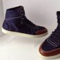 Authentic GUCCI Navy Nylon "Guccisima" High Top Sneakers (Size 6.5 UK/7.5 US)