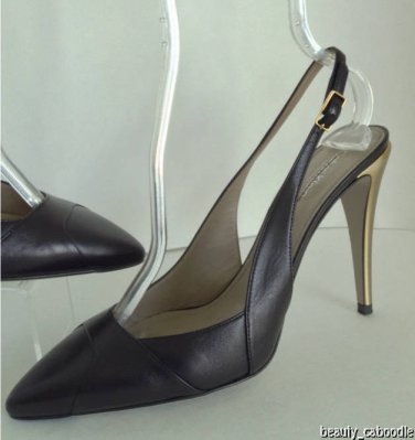 Authentic CALVIN KLEIN Collection Pointed-Toe Slingback Pumps (Size 39)