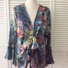 NWT Aum Couture "Gypsy" 100% Silk  Sz.Large MSRP $199.00