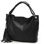 Nasturtium Cowhide Leather Tote Bag Red