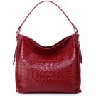 Asisat Cowhide Leather Hobo LH478 Red