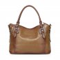 Jones Italian Leather Tote LH9908 Khaki