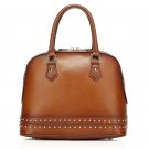Elijah Italian Cowhide Leather Tote LH1023 Brown