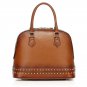 Elijah Italian Cowhide Leather Tote LH1023 Brown