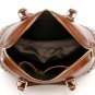Elijah Italian Cowhide Leather Tote LH1023 Brown
