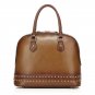 Elijah Italian Cowhide Leather Tote LH1023 Red
