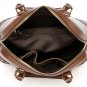 Elijah Italian Cowhide Leather Tote LH1023 Khaki
