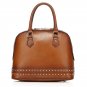 Elijah Italian Cowhide Leather Tote LH1023 Khaki