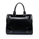 Todd Cowhide Leather Tote LH647 Black
