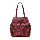 Samuel Italian Cowhide Leather Shoulder Bag LH1026 Red
