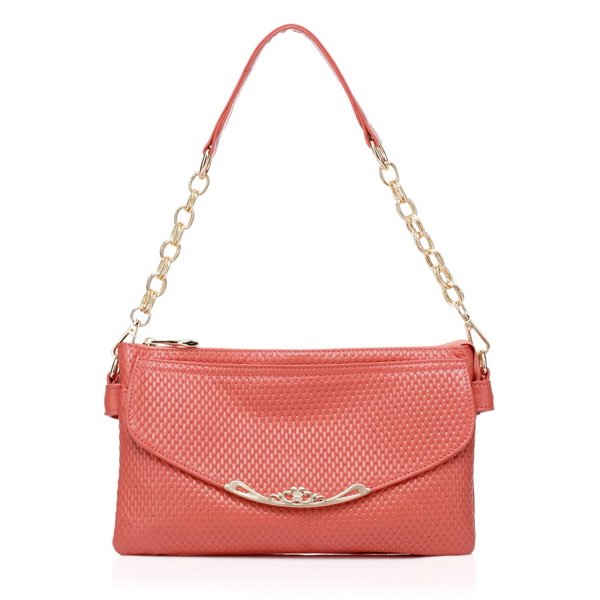 Caleb Italian Cowhide Leather Evening Bag LH945 Watermelon Red