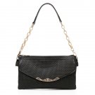 Caleb Italian Cowhide Leather Evening Bag LH945 Black