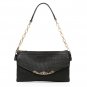 Caleb Italian Cowhide Leather Evening Bag LH945 Black