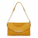 Caleb Italian Cowhide Leather Evening Bag LH945 Yellow