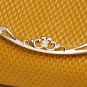Caleb Italian Cowhide Leather Evening Bag LH945 Yellow