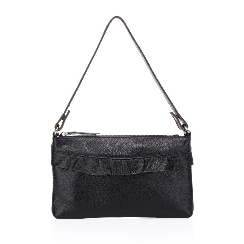 Brady Cowhide Leather Evening Bag LH746 Black