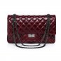Rhonda Cowhide Leather Evening Bag LH621M Navy Blue