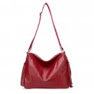 Danny Cowhide Leather Cross Body Bag LH947 Red