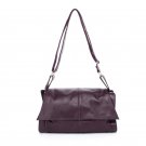 Yvette Cowhide Leather Cross Body Bag LH735 Dark Lavender
