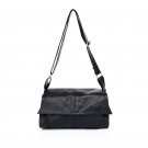 Yvette Cowhide Leather Cross Body Bag LH735 Black