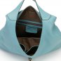 Henry Cowhide Leather Hobo LH1041 Aqua
