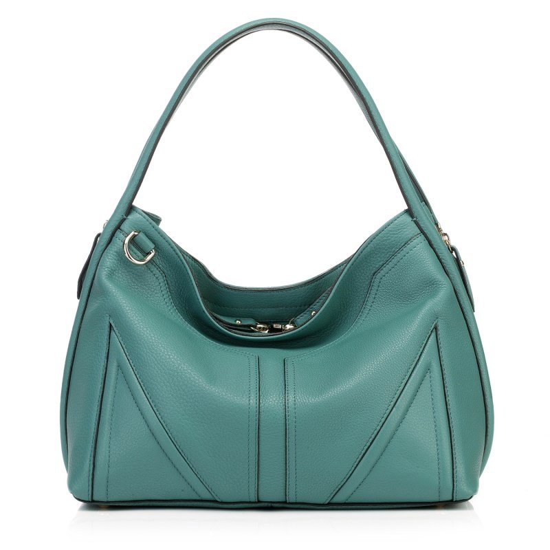 Anders Soft Cowhide Leather Hobo LH1056 Dark Green