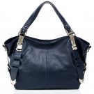 Bieber Cowhide Leather Bag LH260 Navy Blue