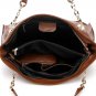 Ashoff Cowhide Leather Shoulder Bag LH1076 Brown