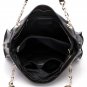 Ashoff Black Leather Shoulder Bag LH1076 Black