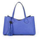 Sabrine Cowhide Leather Shoulder Bag LH1060 Blue