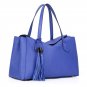 Sabrine Cowhide Leather Shoulder Bag LH1060 Blue