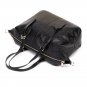 Callum Cowhide Leather Shoulder Bag LH1079 Black