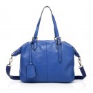 Callum Cowhide Leather Shoulder Bag LH1079 Blue