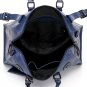 Asher Distress Leather Tote LH1078 Navy Blue
