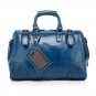 Asher Distress Leather Tote LH1078 Navy Blue