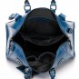 Asher Distress Leather Tote LH1078 Blue
