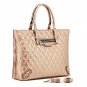 Hazel Golden Cowhide Leather Tote LH809