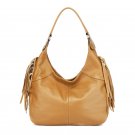 Roy Cowhide Leather Hobo LH1097 Tan