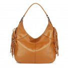 Roy Cowhide Leather Hobo LH1097 Brown