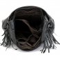 Roy Cowhide Leather Hobo LH1097 Black