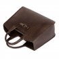Brilo Cowhide Dark Brown Leather Tote LH409